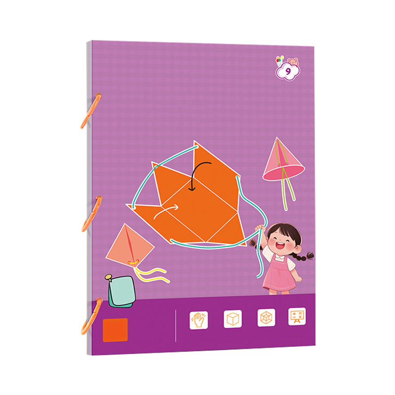 Livre d'apprentissage de la géométrie 3D avec corde à tirer