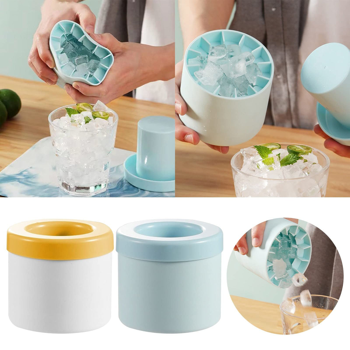 🩵🩵Verre en silicone pour machine à glaçons