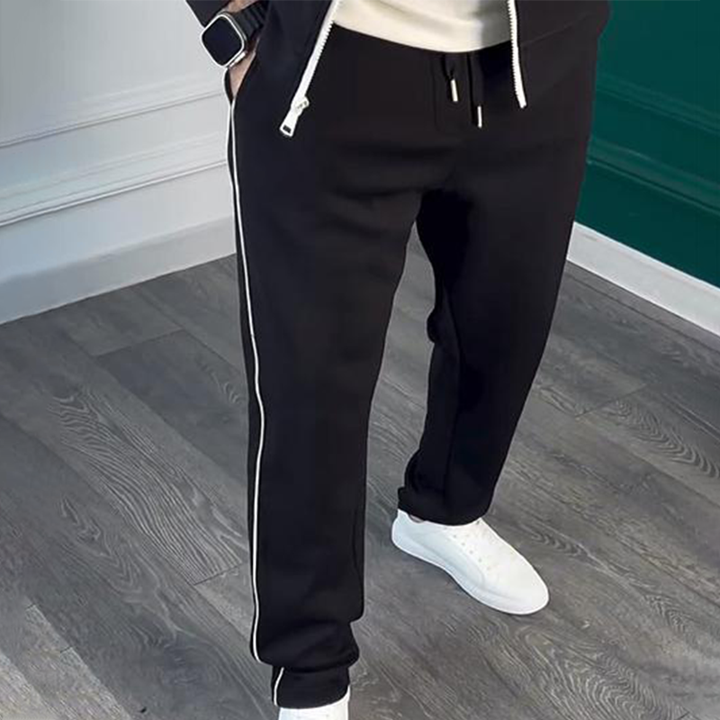 🏃 Survêtement classique à rayures latérales – Style sportif rétro pour hommes/femmes