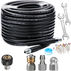 Kit de nettoyage de canalisations 5800 PSI pour nettoyeur haute pression