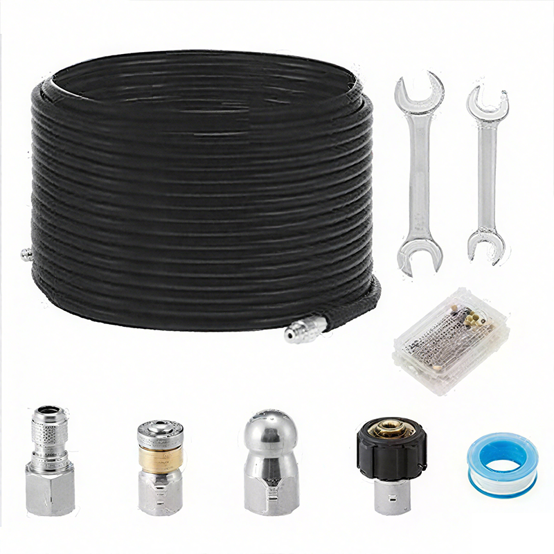 Kit de nettoyage de canalisations 5800 PSI pour nettoyeur haute pression