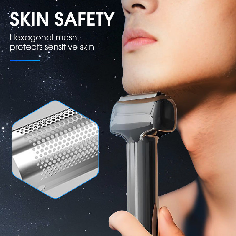 🔥✨ Rasoir Électrique à Grille Rechargeable pour Homme 🪒💪 - 3 Têtes | Étanche IPX6 | Silencieux | Recharge USB-C | 50% DE RÉDUCTION