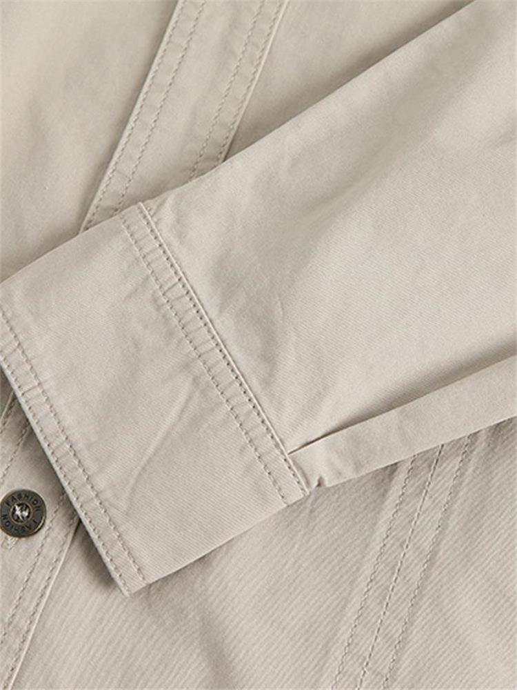 Chemise décontractée en coton uni pour homme【ACHETEZ-EN 2 ET OBTENEZ LA LIVRAISON GRATUITE】