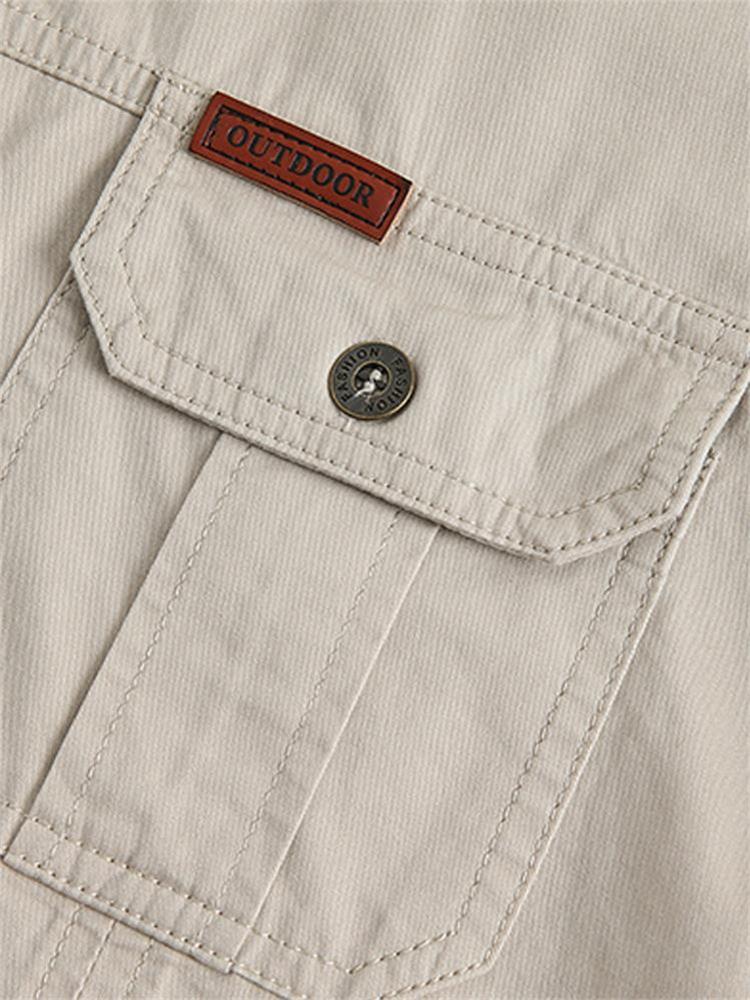 Chemise décontractée en coton uni pour homme【ACHETEZ-EN 2 ET OBTENEZ LA LIVRAISON GRATUITE】