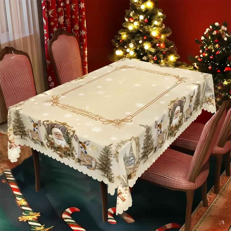 🦌Offre de Noël lève-tôt🎄Nappe de Noël classique et joyeuse