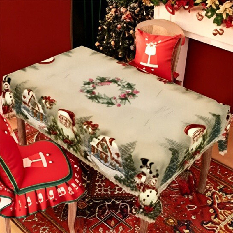 🦌Offre de Noël lève-tôt🎄Nappe de Noël classique et joyeuse