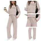 🔥👚 60 % DE RÉDUCTION ! 👖 Ensemble femme haut et pantalon – Survêtement confortable, coton doux et style polyvalent ✨