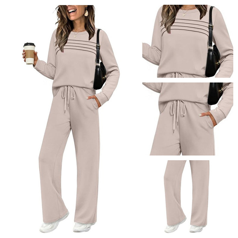 🔥👚 60 % DE RÉDUCTION ! 👖 Ensemble femme haut et pantalon – Survêtement confortable, coton doux et style polyvalent ✨
