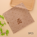 5 torchons de cuisine en flanelle corail pour un usage domestique