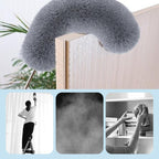 🧹 Plumeau Télescopique en Microfibre | ✨ Capture la Poussière comme un Aimant | 🏠 Idéal pour les Plafonds Hauts et les Espaces Étroits | 📏 Tête Pliable et Manche Extensible (Jusqu'à 2.8m)