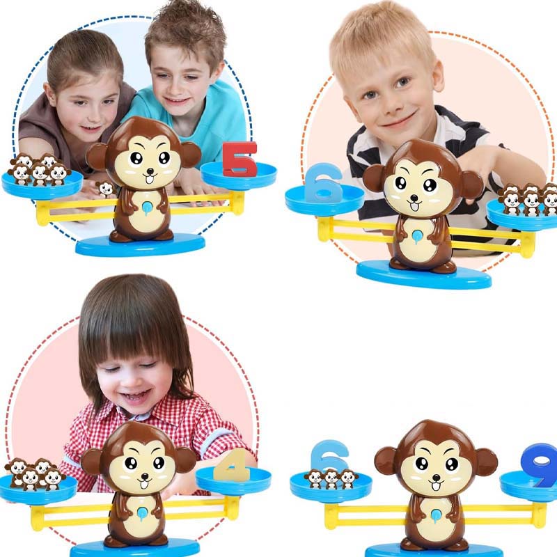 Ensemble de Jouets de Balance avec Animaux de Dessin Animé pour Enfants