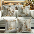 🎅🏻✨Soldes de Noël -50% !!🎁Élégantes housses de coussin décoratives de Noël