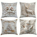🎅🏻✨Soldes de Noël -50% !!🎁Élégantes housses de coussin décoratives de Noël