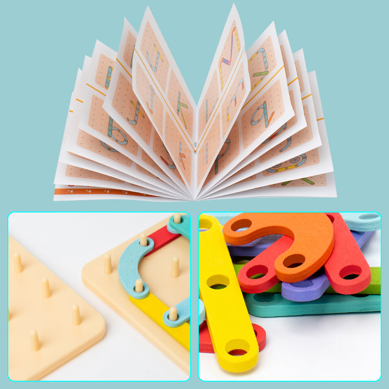 Casse-tête Montessori avec tableau perforé 🎅Idée cadeau de Noël !🎁Livraison gratuite