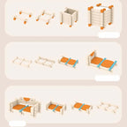 Blocs de construction éducatifs en bois