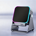 🔊 Enceinte Bluetooth 5-en-1 avec Recharge Sans Fil par Induction | Support Téléphone Réglable et Lumière d'Ambiance à 360° 📱✨ | Bluetooth 5.3, Batterie 2000 mAh