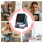 🔊 Enceinte Bluetooth 5-en-1 avec Recharge Sans Fil par Induction | Support Téléphone Réglable et Lumière d'Ambiance à 360° 📱✨ | Bluetooth 5.3, Batterie 2000 mAh