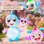 Kit de bulles de savon DIY avec pompe pour enfants
