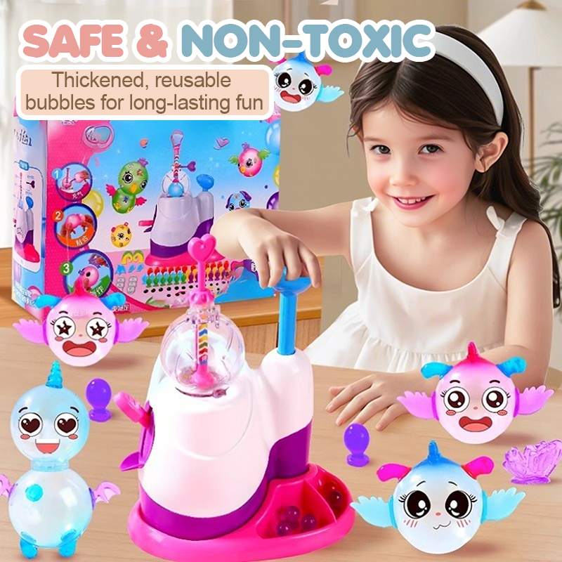 Kit de bulles de savon DIY avec pompe pour enfants