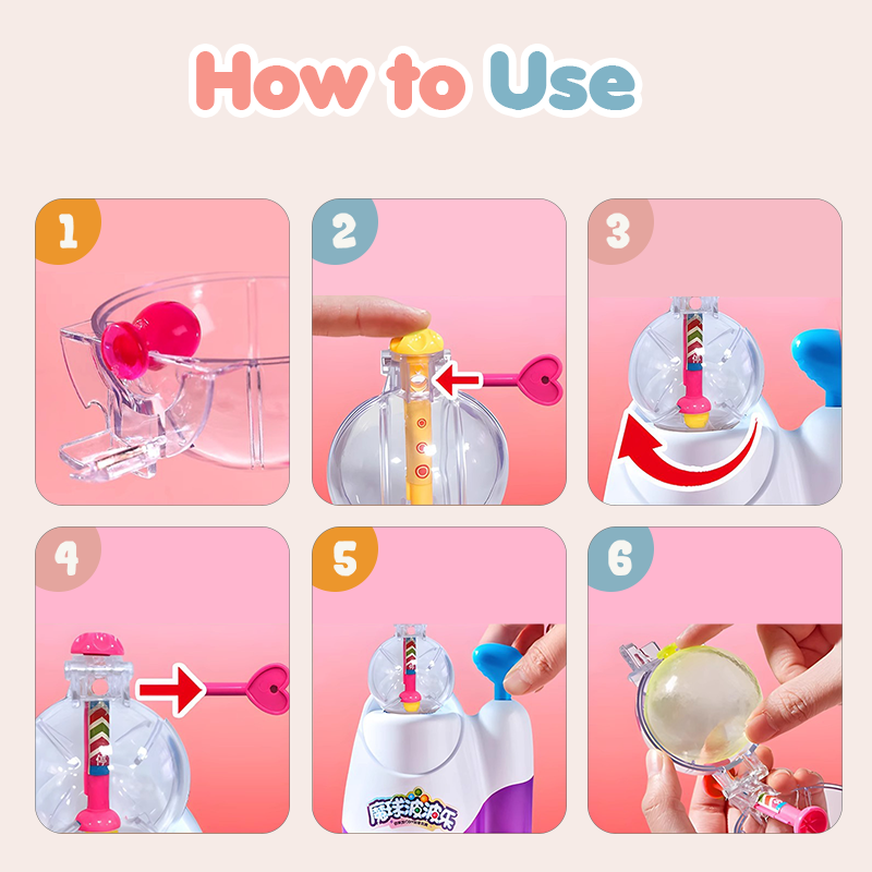 Kit de bulles de savon DIY avec pompe pour enfants