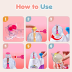 Kit de bulles de savon DIY avec pompe pour enfants