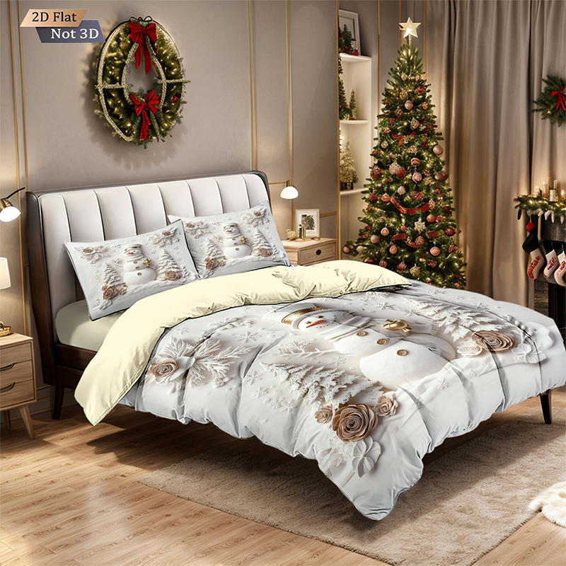 Housse de Couette Noël 3 Pièces