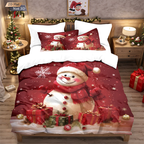 Housse de Couette Noël 3 Pièces