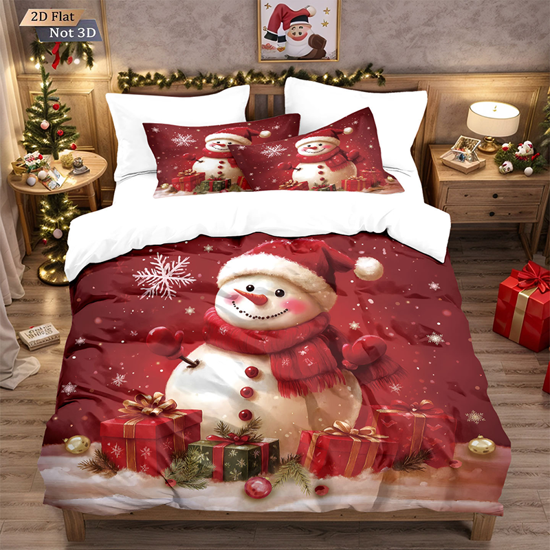 Housse de Couette Noël 3 Pièces