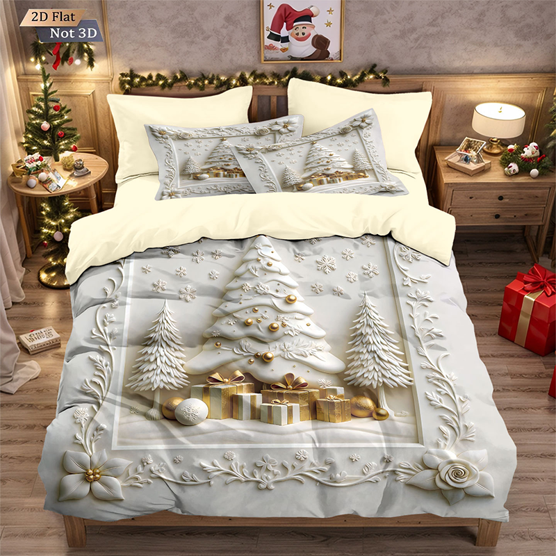 Housse de Couette Noël 3 Pièces