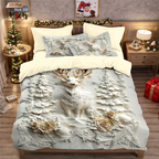 Housse de Couette Noël 3 Pièces