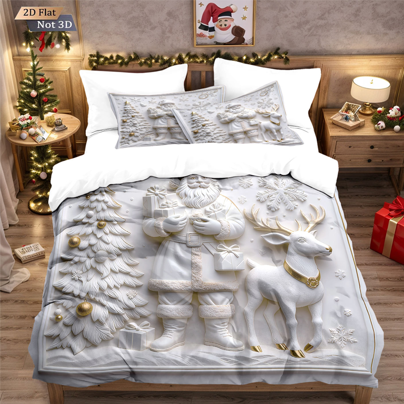 Housse de Couette Noël 3 Pièces