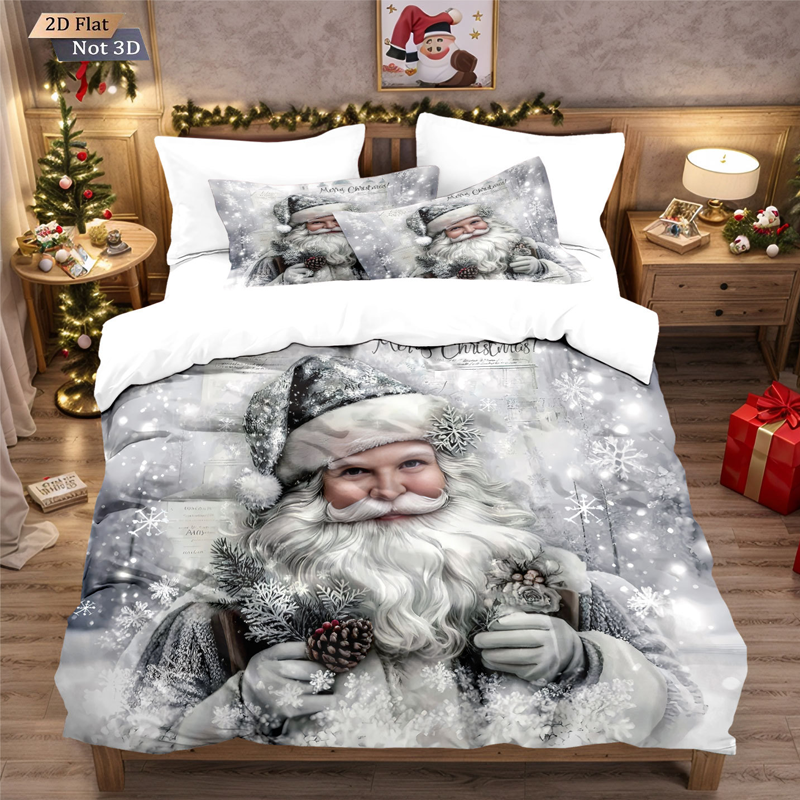 Housse de Couette Noël 3 Pièces