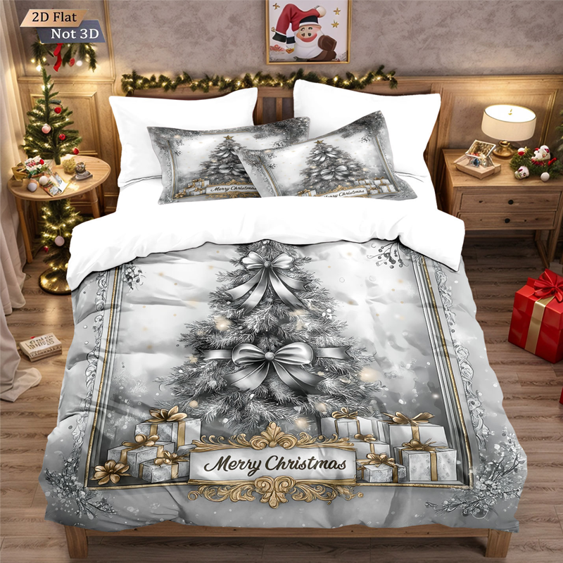 Housse de Couette Noël 3 Pièces