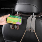 🚗 Crochets universels pour appuie-tête de voiture | Fabriqués en cuir PU souple 👜 | Structure robuste en alliage de zinc 💪 | Organisez l'espace intérieur ✨