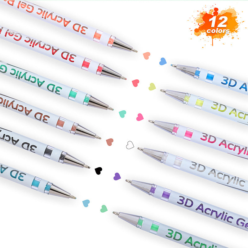 Lot de stylos gel multicolores pour le dessin et le coloriag