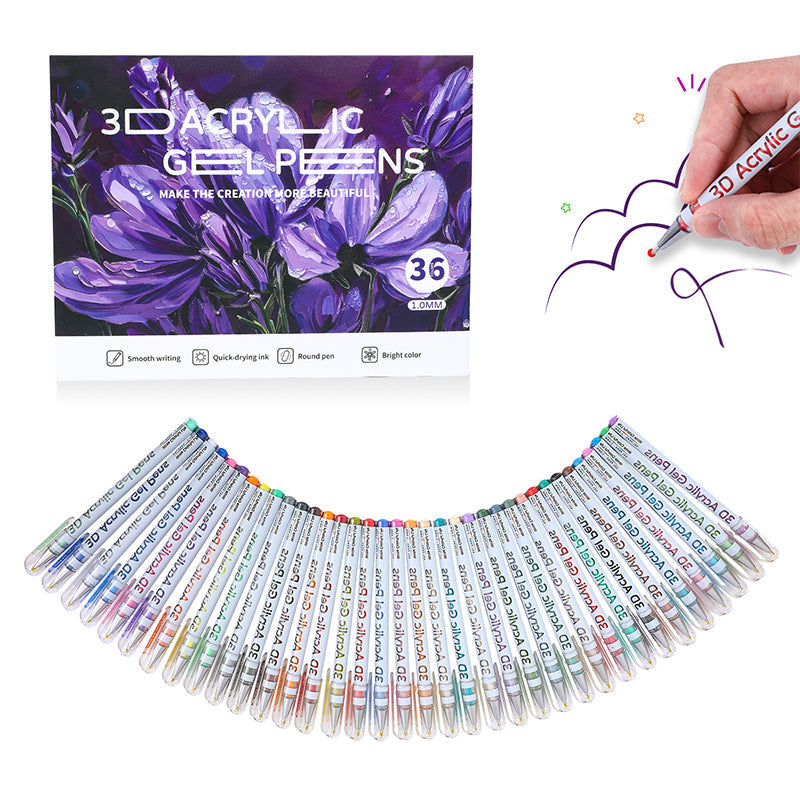 Lot de stylos gel multicolores pour le dessin et le coloriag