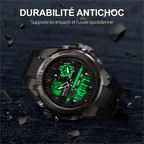 🎅Soldes de Noël - 50% de réduction🌲⌚Montre de sport étanche pour homme avec affichage lumineux