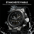 🎅Soldes de Noël - 50% de réduction🌲⌚Montre de sport étanche pour homme avec affichage lumineux