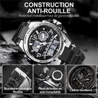 🎅Soldes de Noël - 50% de réduction🌲⌚Montre de sport étanche pour homme avec affichage lumineux