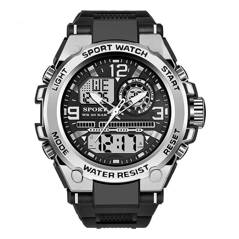 🎅Soldes de Noël - 50% de réduction🌲⌚Montre de sport étanche pour homme avec affichage lumineux