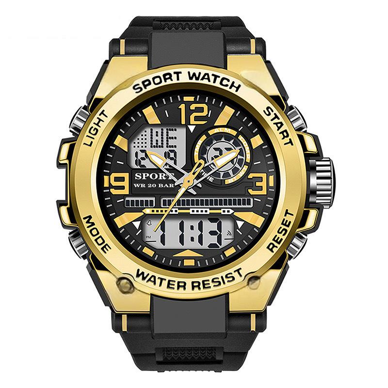 🎅Soldes de Noël - 50% de réduction🌲⌚Montre de sport étanche pour homme avec affichage lumineux