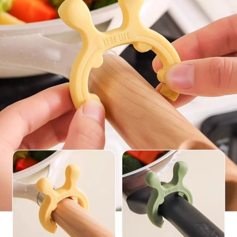 🔥Offre de Noël à durée limitée : 50 % DE RÉDUCTION !!!🔥 Support de spatule multifonctionnel en silicone avec poignée pour casseroles