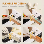 🔥Offre de Noël à durée limitée : 50 % DE RÉDUCTION !!!🔥 Support de spatule multifonctionnel en silicone avec poignée pour casseroles