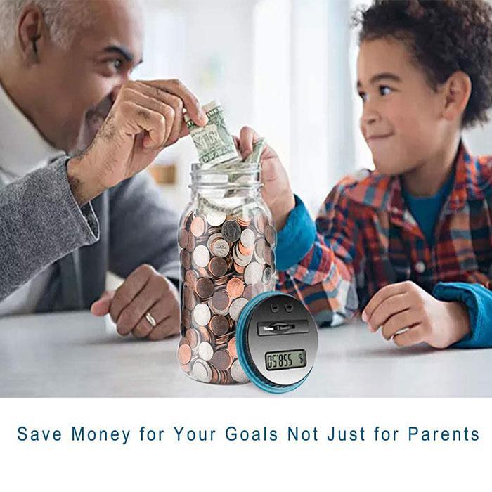🏦💰 Tirelire Compteuse Automatique Digitale pour Pièces – Comptage & Écran LCD, 3 Devises : Euro, Dollar & Livre Sterling – Votre Assistant Épargne Intelligent ✨📊
