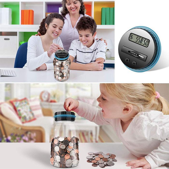 🏦💰 Tirelire Compteuse Automatique Digitale pour Pièces – Comptage & Écran LCD, 3 Devises : Euro, Dollar & Livre Sterling – Votre Assistant Épargne Intelligent ✨📊