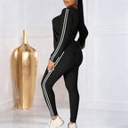 Ensemble de sport deux pièces à manches longues pour femme
