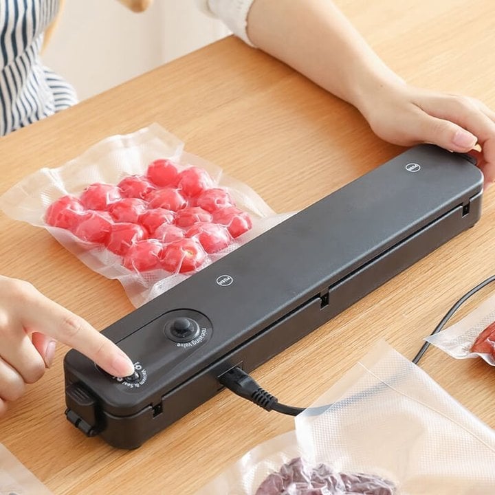 🎉🧺50 % de réduction ! Machine sous vide automatique pour aliments – Fraîcheur prolongée, design compact et 10 sacs inclus