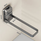 🛁 Porte-serviettes pliable à ventouse | Installation sans perçage, fixation en quelques secondes ⏱️ | Bras rabattable peu encombrant 🔄 | Acier inoxydable pour salle de bain et cuisine 🚿 | Barre de 22,5 cm, gris élégant ✨