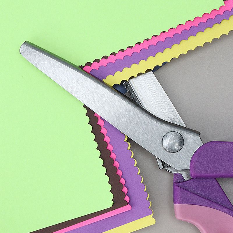 ✂️ Ciseaux Cranteurs pour Couture et Bricolage | Coupe Anti-effilochage | Lames en Acier Inoxydable 2CR13 | Poignée Ergonomique | 4 Couleurs 🧵🎨