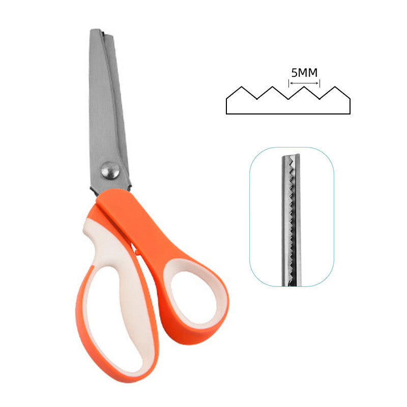 ✂️ Ciseaux Cranteurs pour Couture et Bricolage | Coupe Anti-effilochage | Lames en Acier Inoxydable 2CR13 | Poignée Ergonomique | 4 Couleurs 🧵🎨